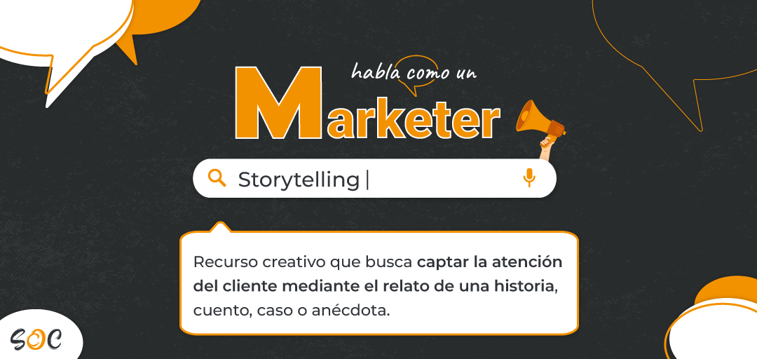 La técnicoa de storytelling permite captar la atención del cliente mediante el relato
